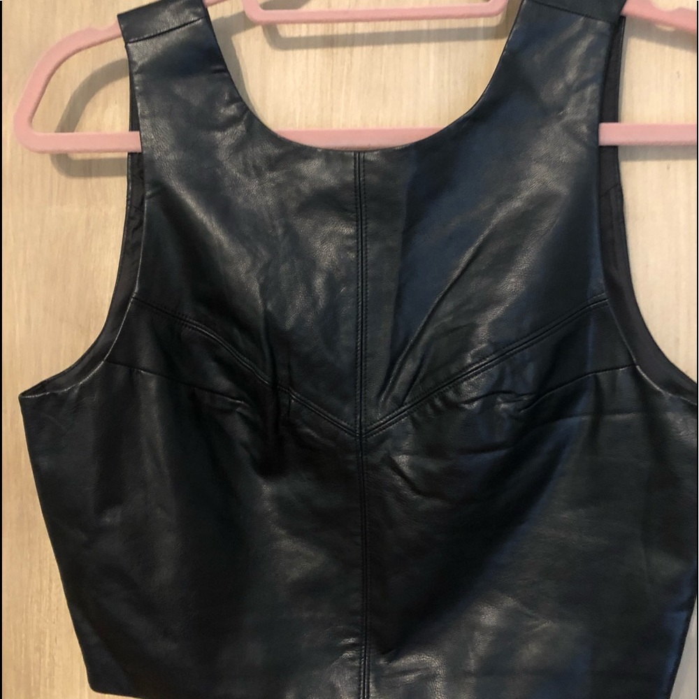 Vegan “leather “ top